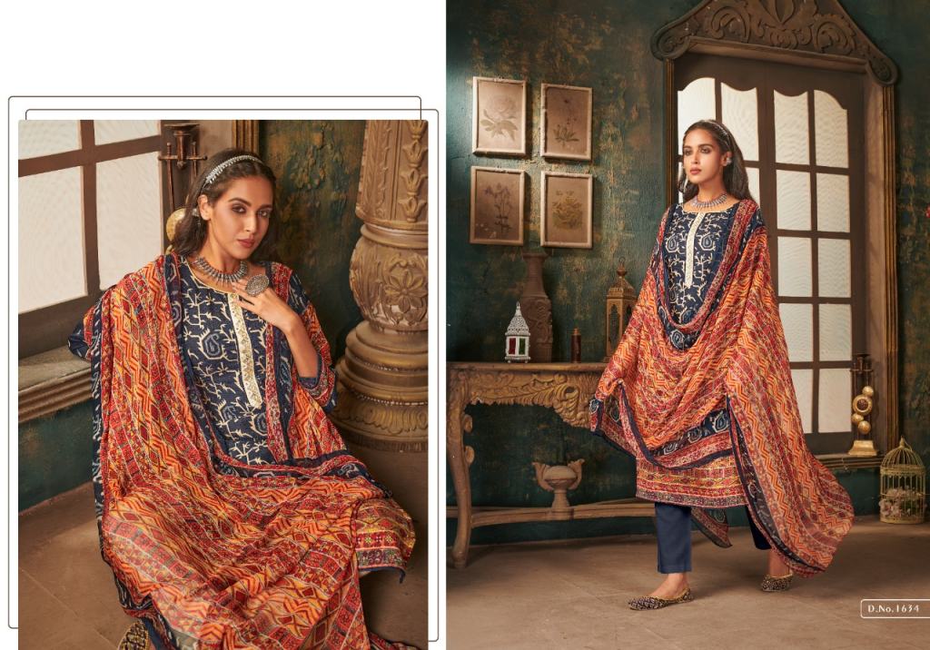 Bipson Phulkari Pashmina Low Rate Dress Material Catalog