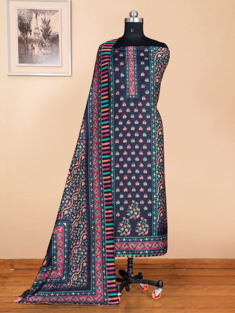 Bipson Winter Queen Dn.1593 Pashmina Dress Material Catalog