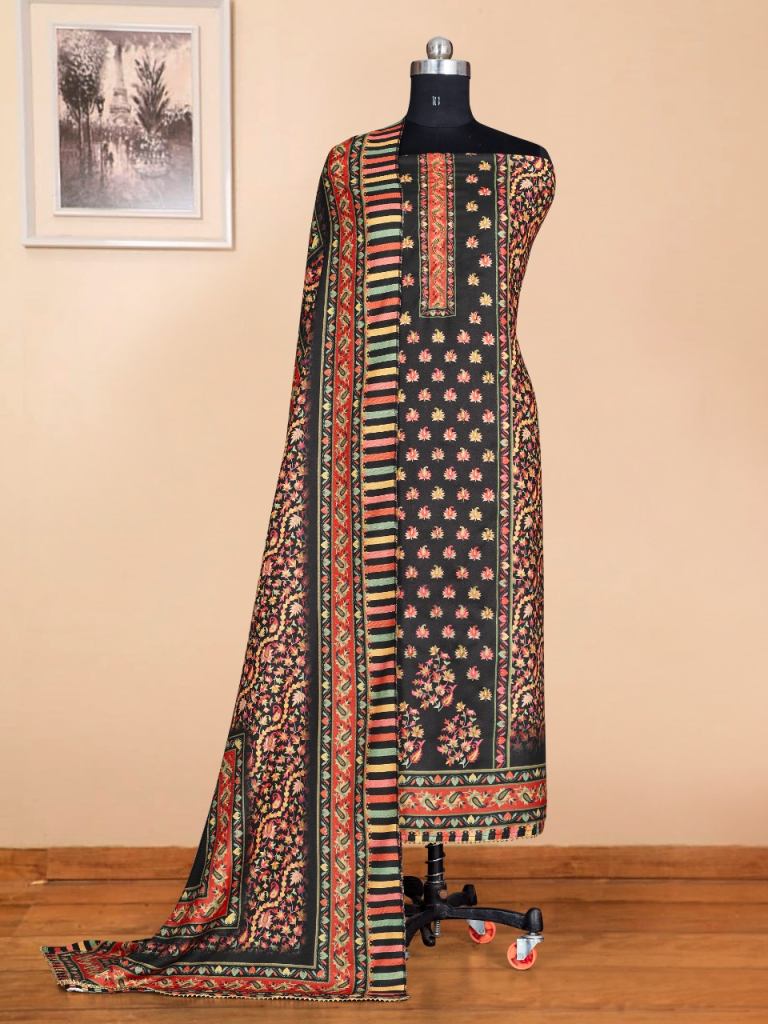 Bipson Winter Queen Dn.1593 Pashmina Dress Material Catalog