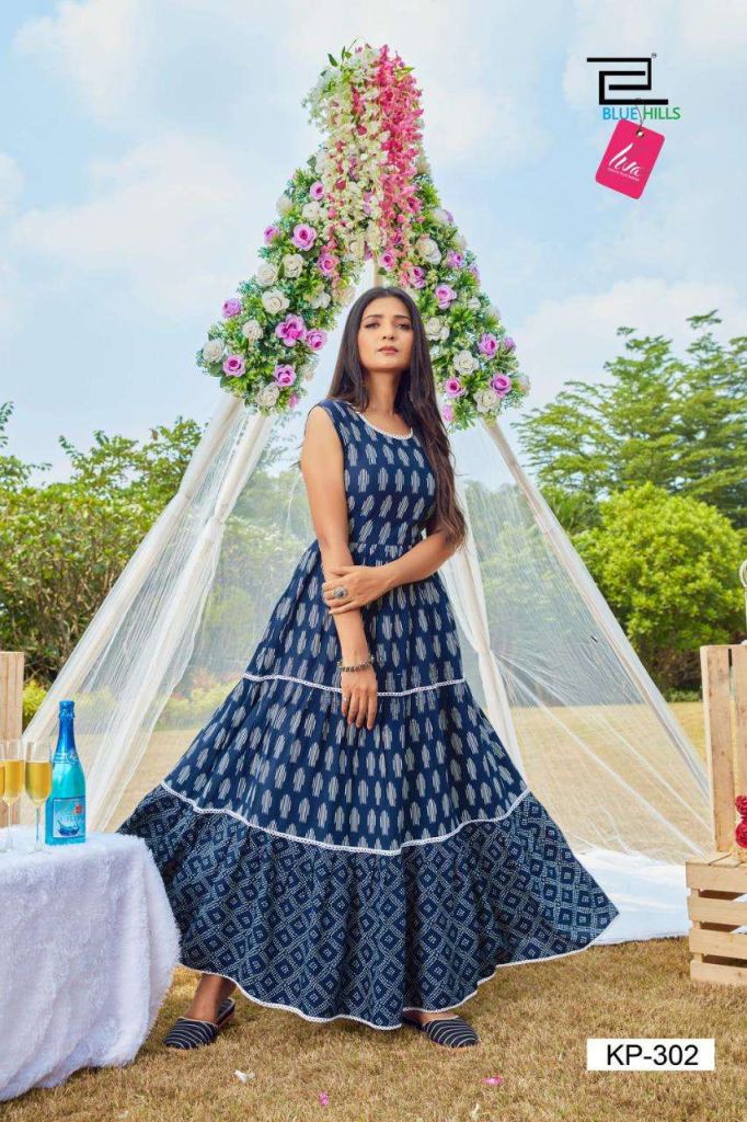 Blue Hills Kitty Party Vol 3 Festive Wear Anarkali Long Kurti Catalog
