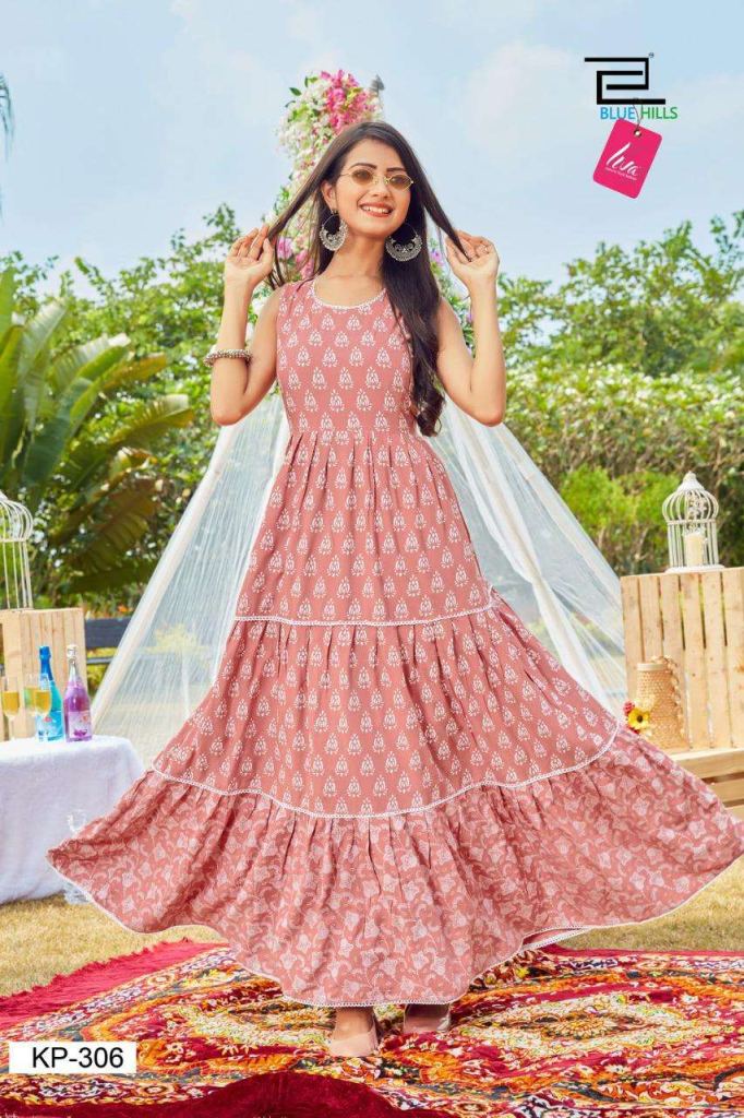 Blue Hills Kitty Party Vol 3 Festive Wear Anarkali Long Kurti Catalog