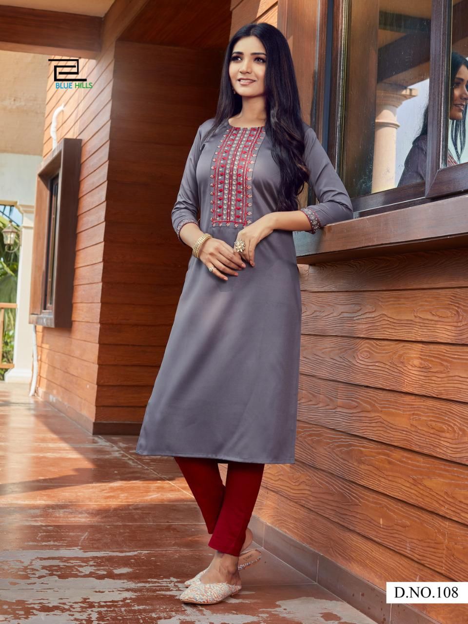 Blue Hills Solid Vol 10 Ethnic Wear Designer Kurti Catalog