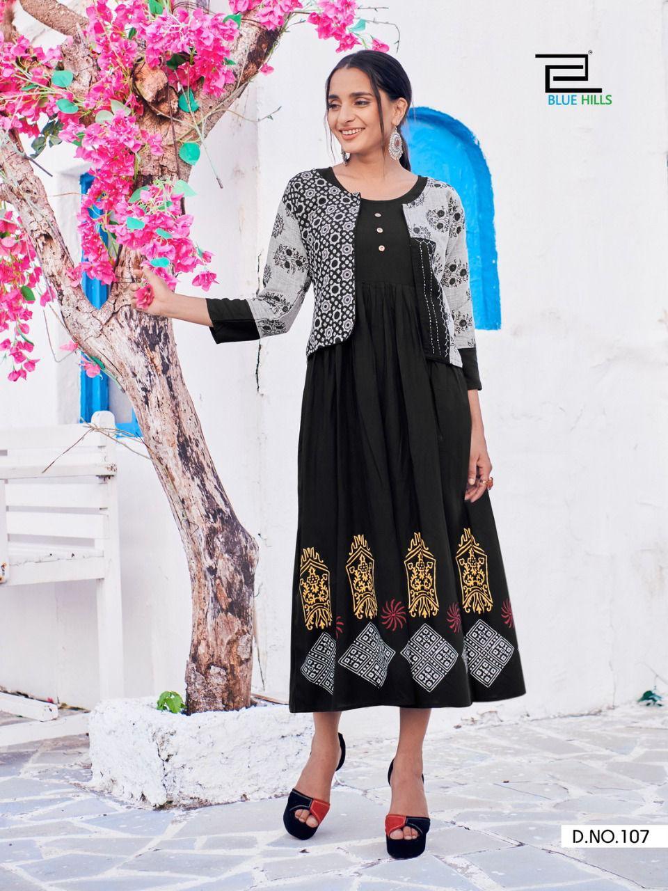 Blue Hills Trend Vol 15 Designer Printed Kurti Wholesale Surat Catalog