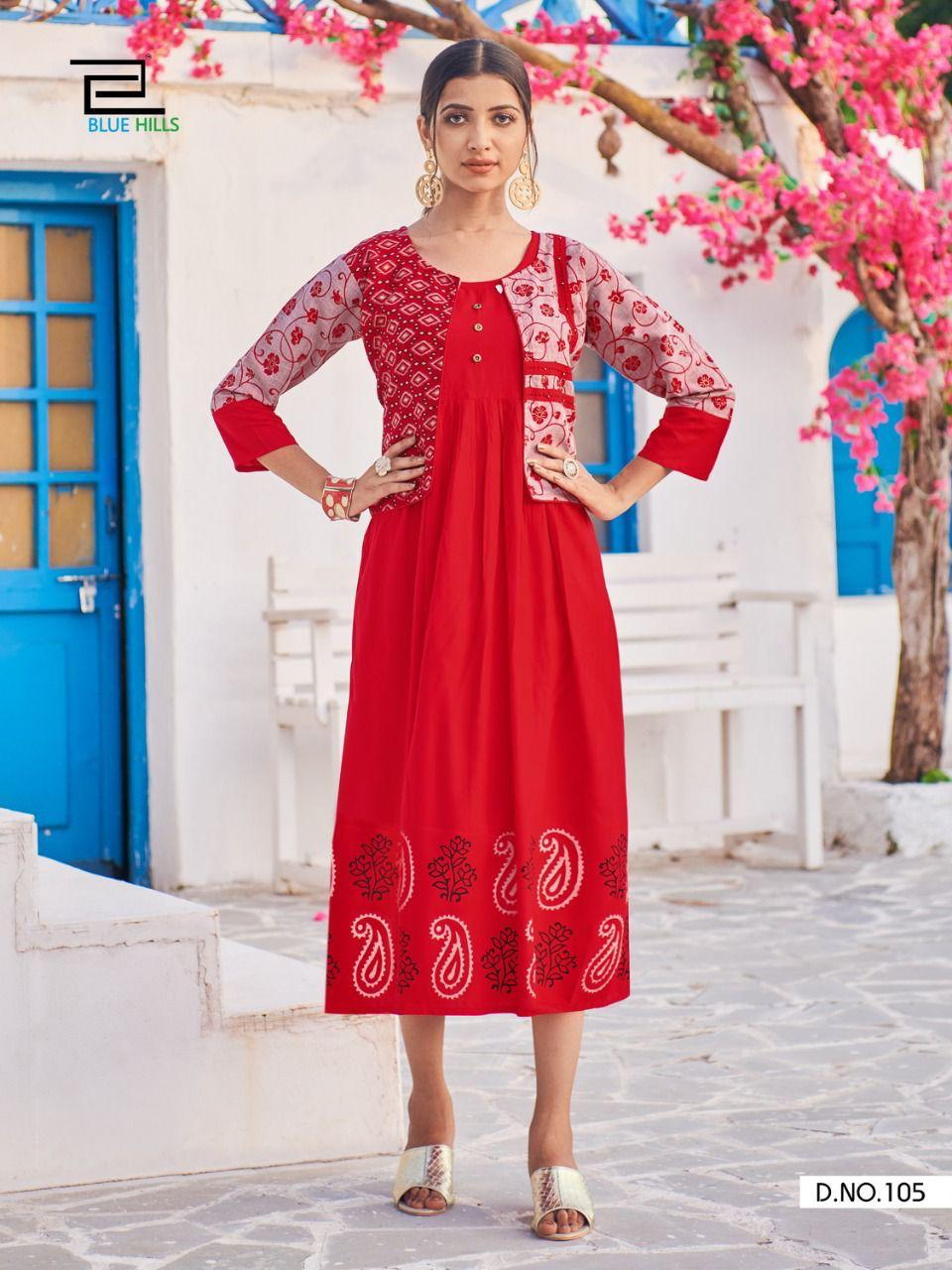 Blue Hills Trend Vol 15 Designer Printed Kurti Wholesale Surat Catalog