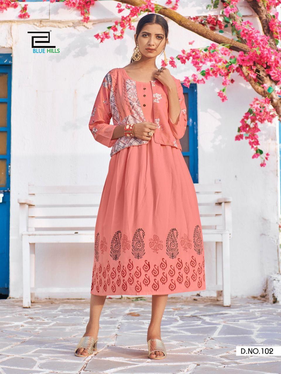 Blue Hills Trend Vol 15 Designer Printed Kurti Wholesale Surat Catalog