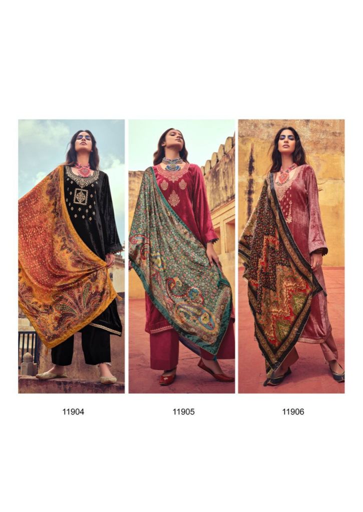 Deepsy Bindiya Winter Wear Velvet Designer Salwar Kameez Catalog