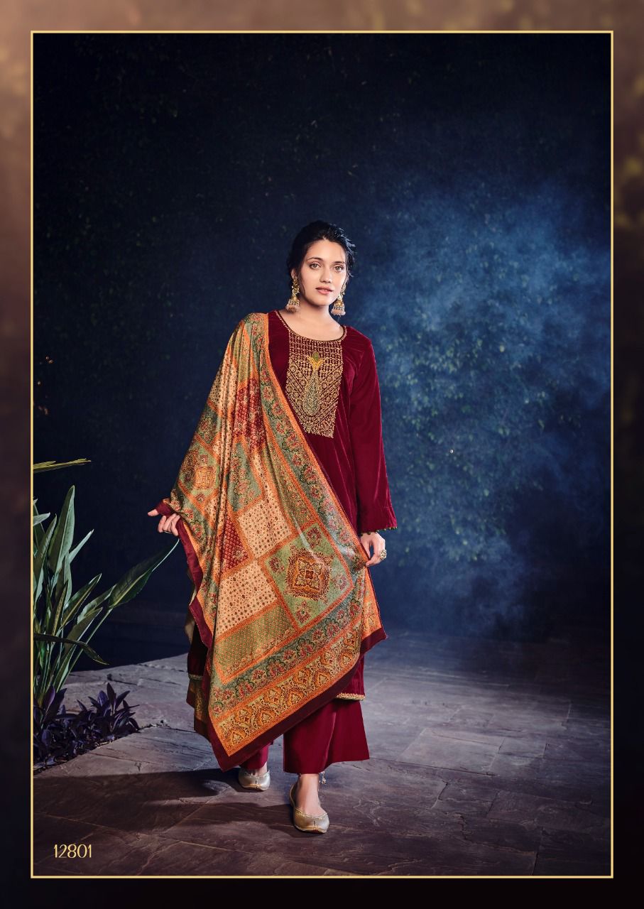 Deepsy Gulnar Winter Wear Wholesale Pashmina Dress Materials
