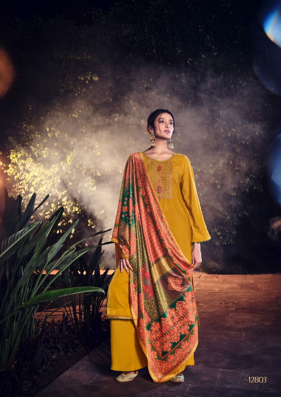 Deepsy Gulnar Winter Wear Wholesale Pashmina Dress Materials
