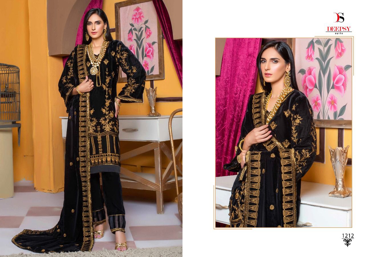 Deepsy Merakish Velvet Wear Pakistani Salwar Kameez Catalog