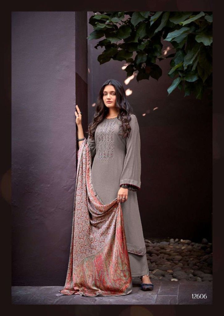 Deepsy Paisley Viscose Pashmina With Embroidery Work Dress Material Catalog