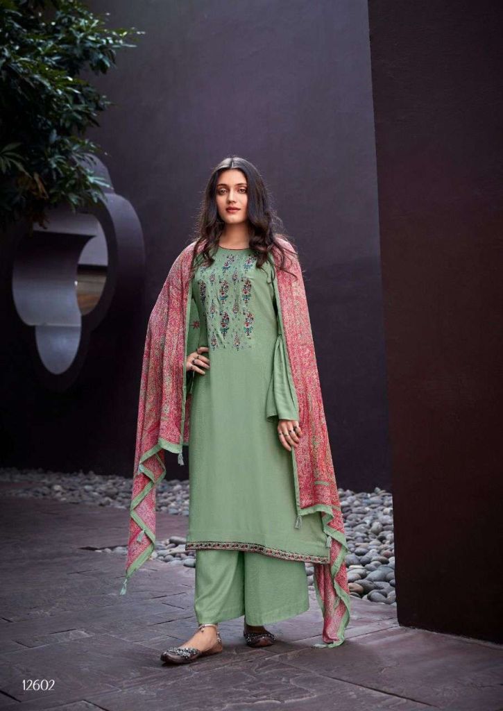 Deepsy Paisley Viscose Pashmina With Embroidery Work Dress Material Catalog