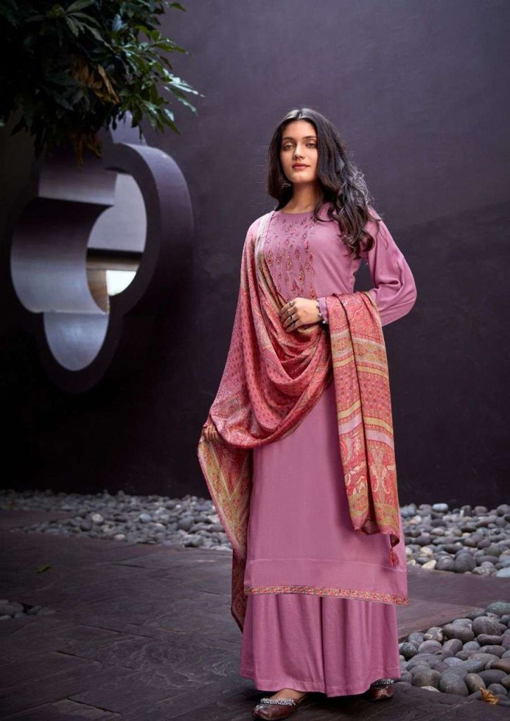 Deepsy Paisley Viscose Pashmina With Embroidery Work Dress Material Catalog
