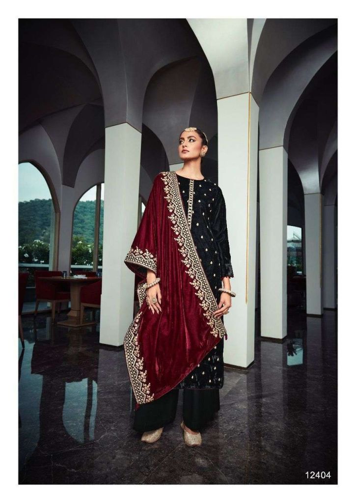 Deepsy Rungrez Velvet With Embroidery Work Winter Suits Catalog