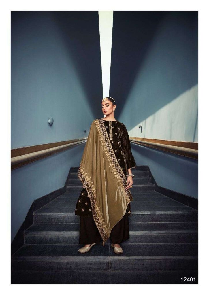 Deepsy Rungrez Velvet With Embroidery Work Winter Suits Catalog