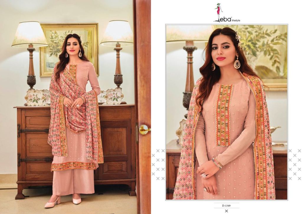 Eba Mustard Vol 2 Chinon Embroidered Salwar Suit