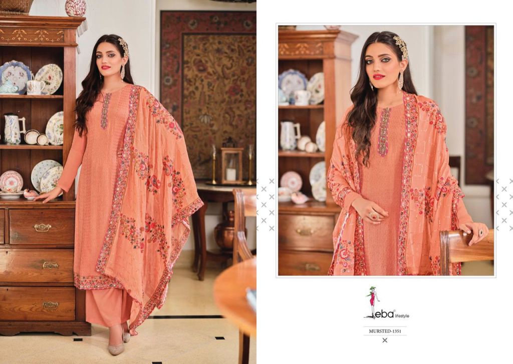 Eba Mustard Vol 2 Chinon Embroidered Salwar Suit