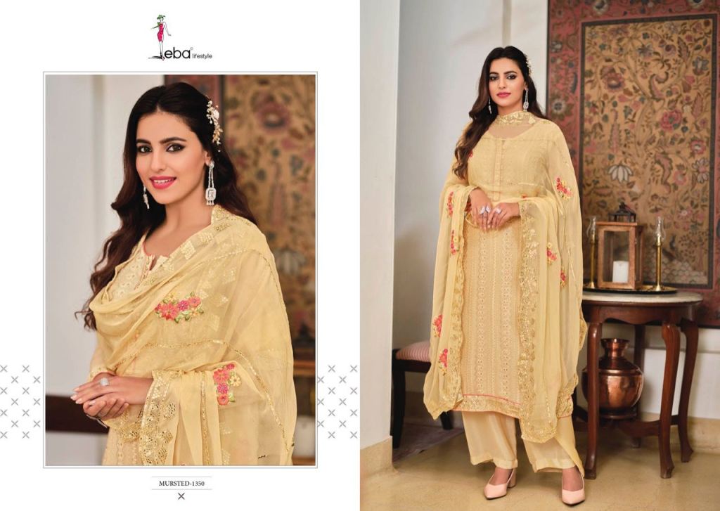 Eba Mustard Vol 2 Chinon Embroidered Salwar Suit