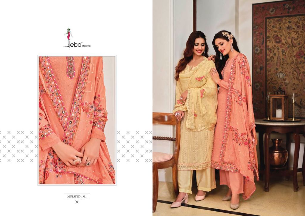 Eba Mustard Vol 2 Chinon Embroidered Salwar Suit