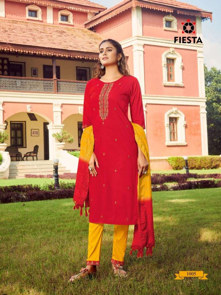 Fiesta Gulbaag Kurtis With Bottom And Dupatta Catalog
