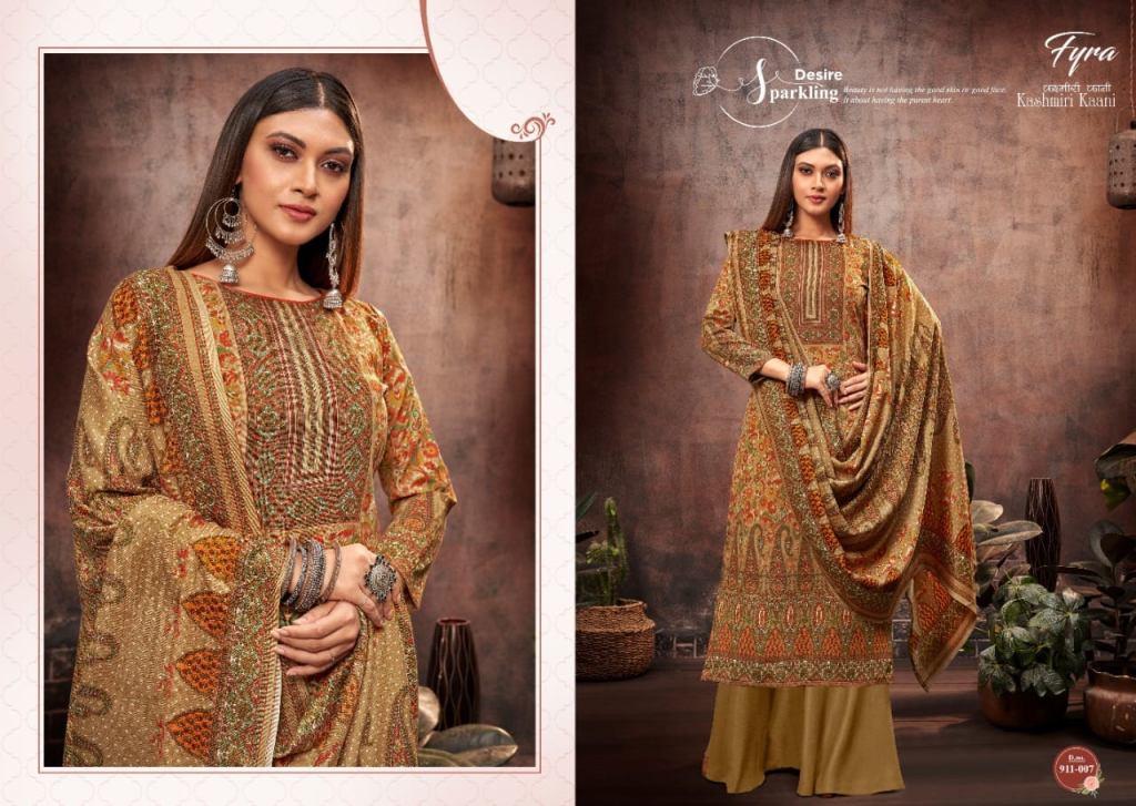 Fyra Kashmirl Kaani Wool Spun Pashmina Collection