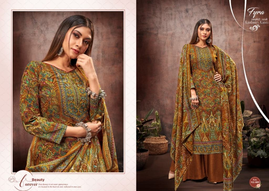 Fyra Kashmirl Kaani Wool Spun Pashmina Collection