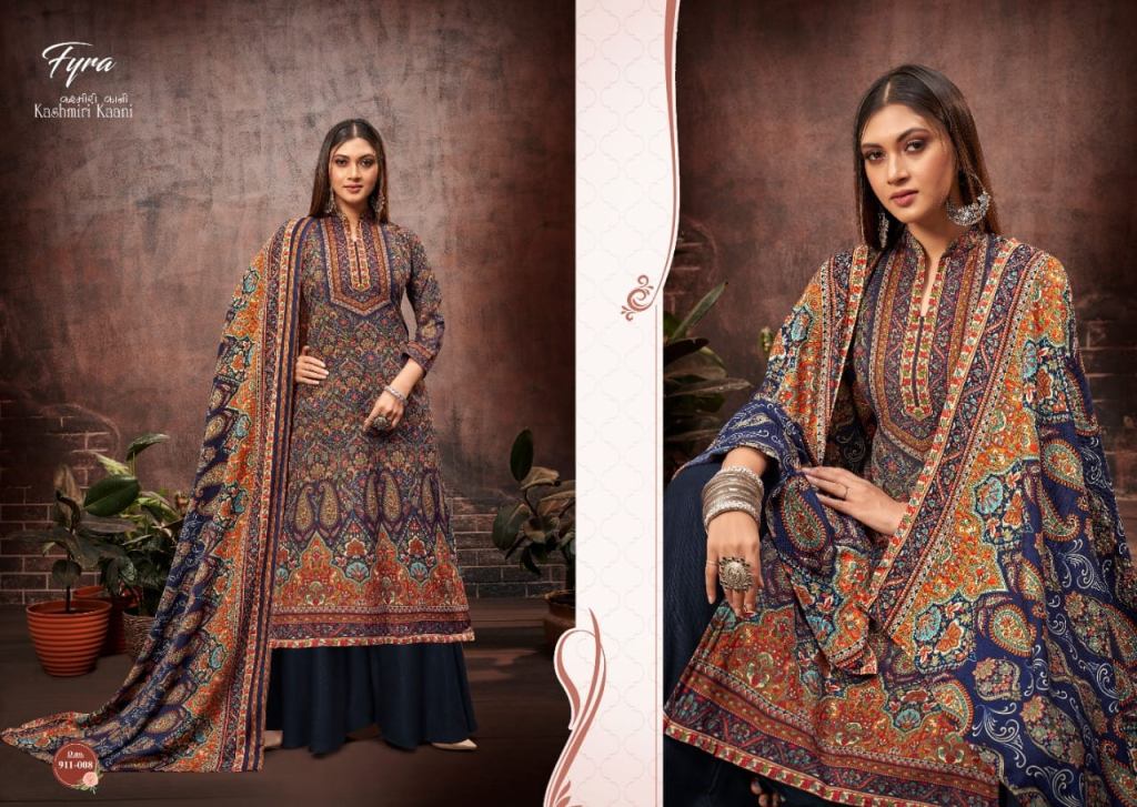 Fyra Kashmirl Kaani Wool Spun Pashmina Collection