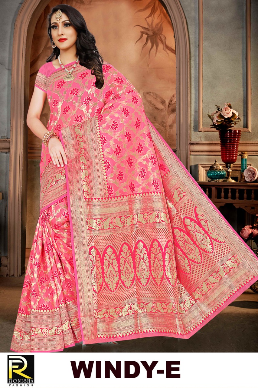 Ranjna Windy Ethnik Wear Cotton Weaving Saree Collecton