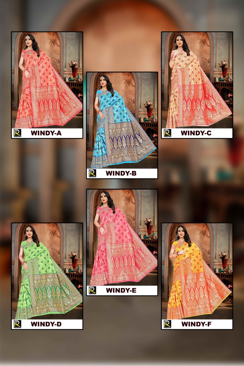 Ranjna Windy Ethnik Wear Cotton Weaving Saree Collecton