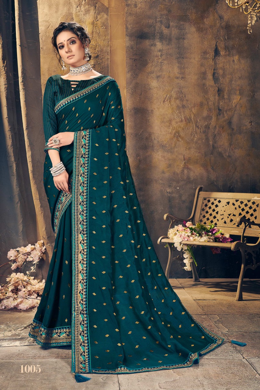 Ranjna Kavvya Worked Border Butti  Fastive Wear Super Hit Collecton