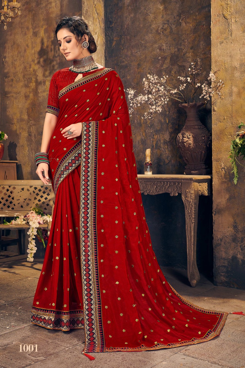 Ranjna Kavvya Worked Border Butti  Fastive Wear Super Hit Collecton