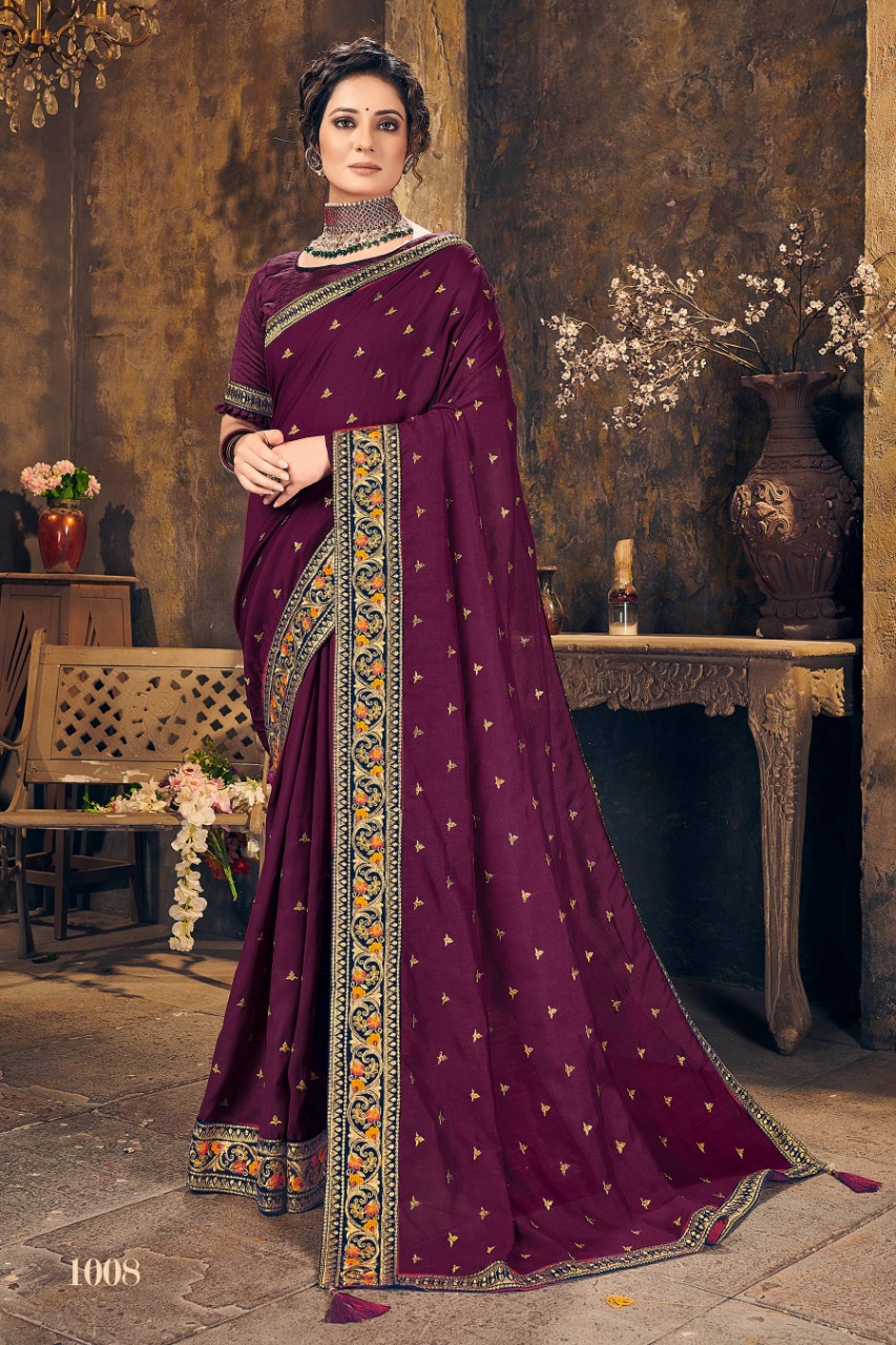 Ranjna Kavvya Worked Border Butti  Fastive Wear Super Hit Collecton