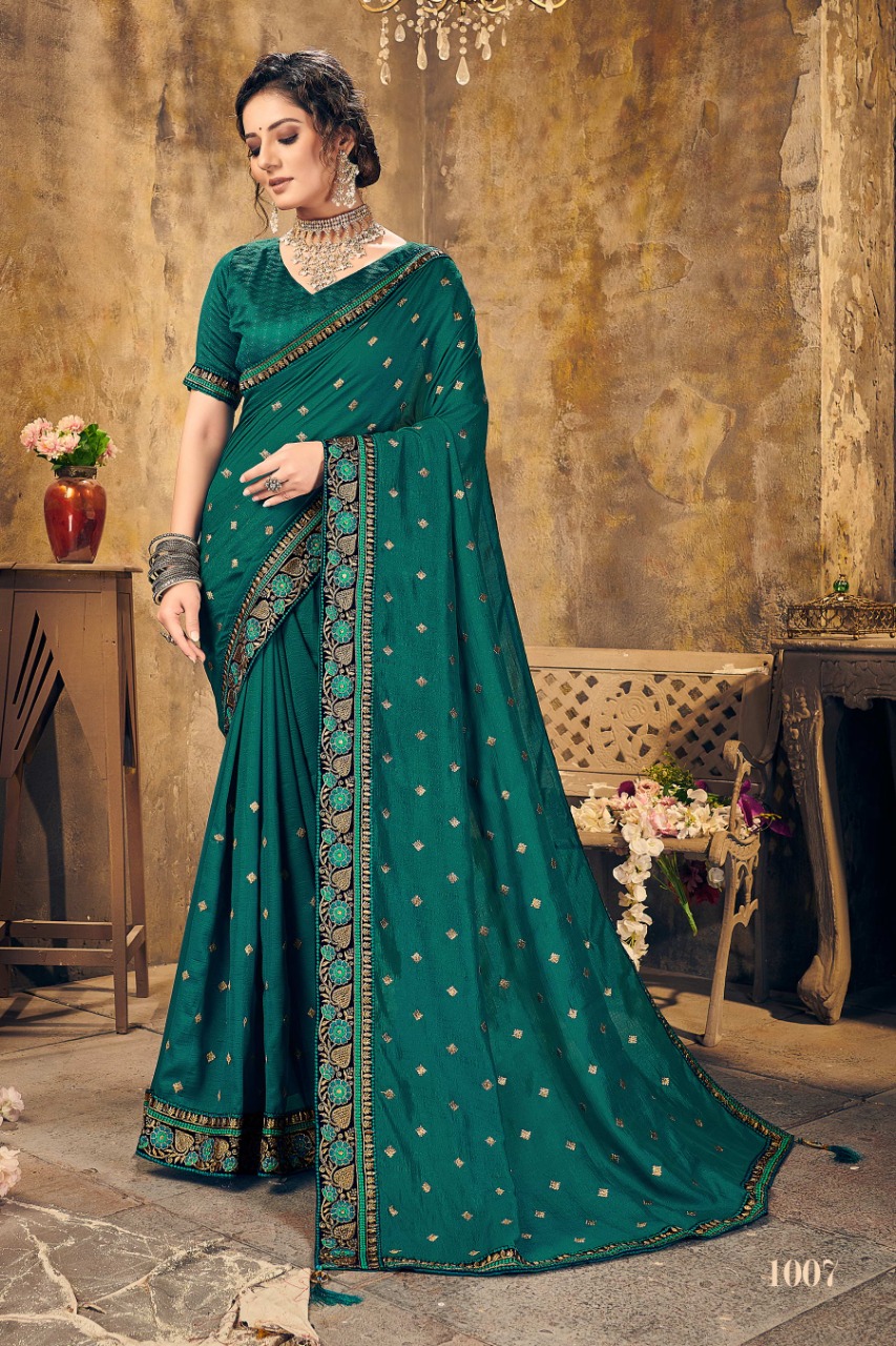 Ranjna Kavvya Worked Border Butti  Fastive Wear Super Hit Collecton