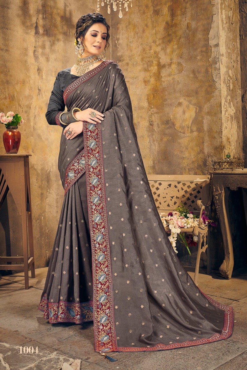 Ranjna Kavvya Worked Border Butti  Fastive Wear Super Hit Collecton