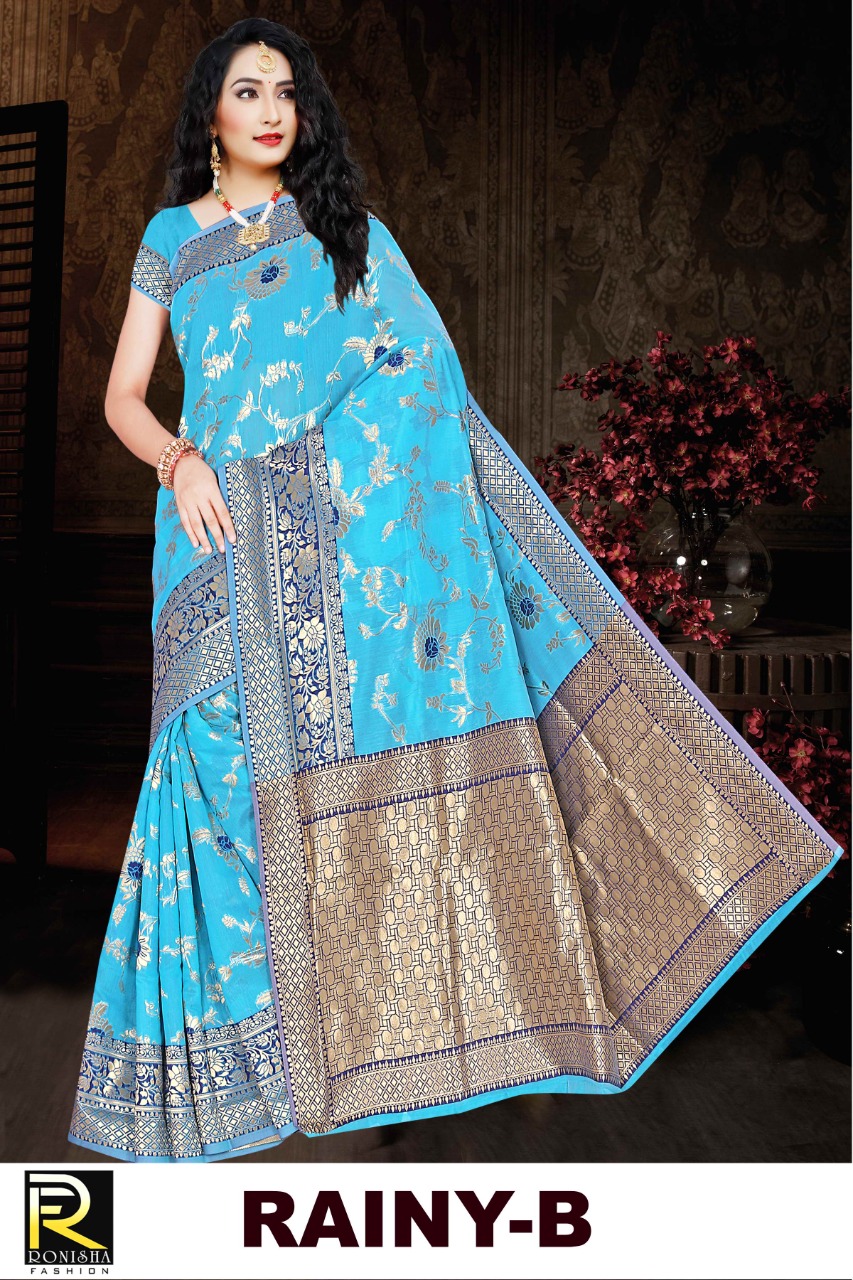 Ranjna Rainy Soft Cotton Formal Wear Designer Saree Collction