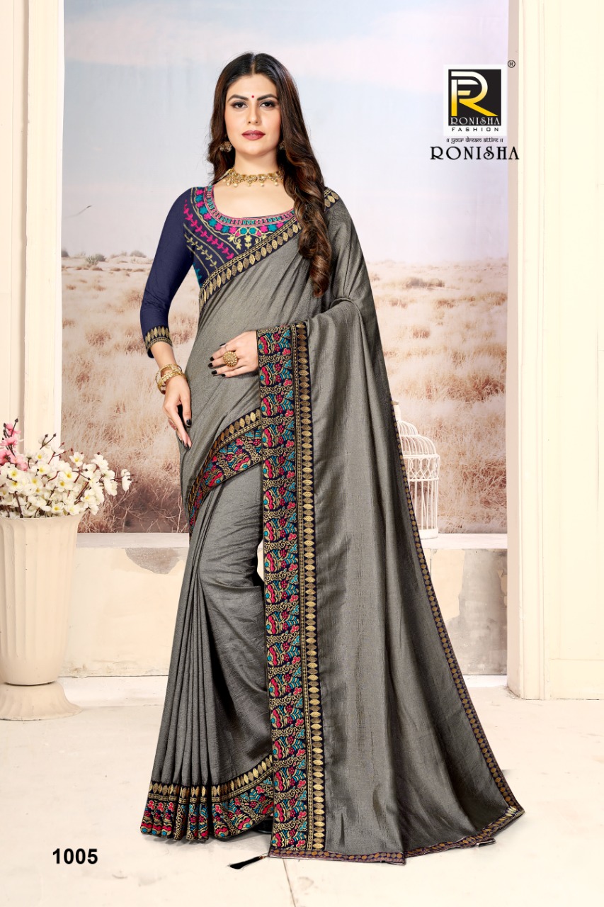Ranjna Jain Tara Fancy Border Work Blouse Occasional Wear Saree Collction