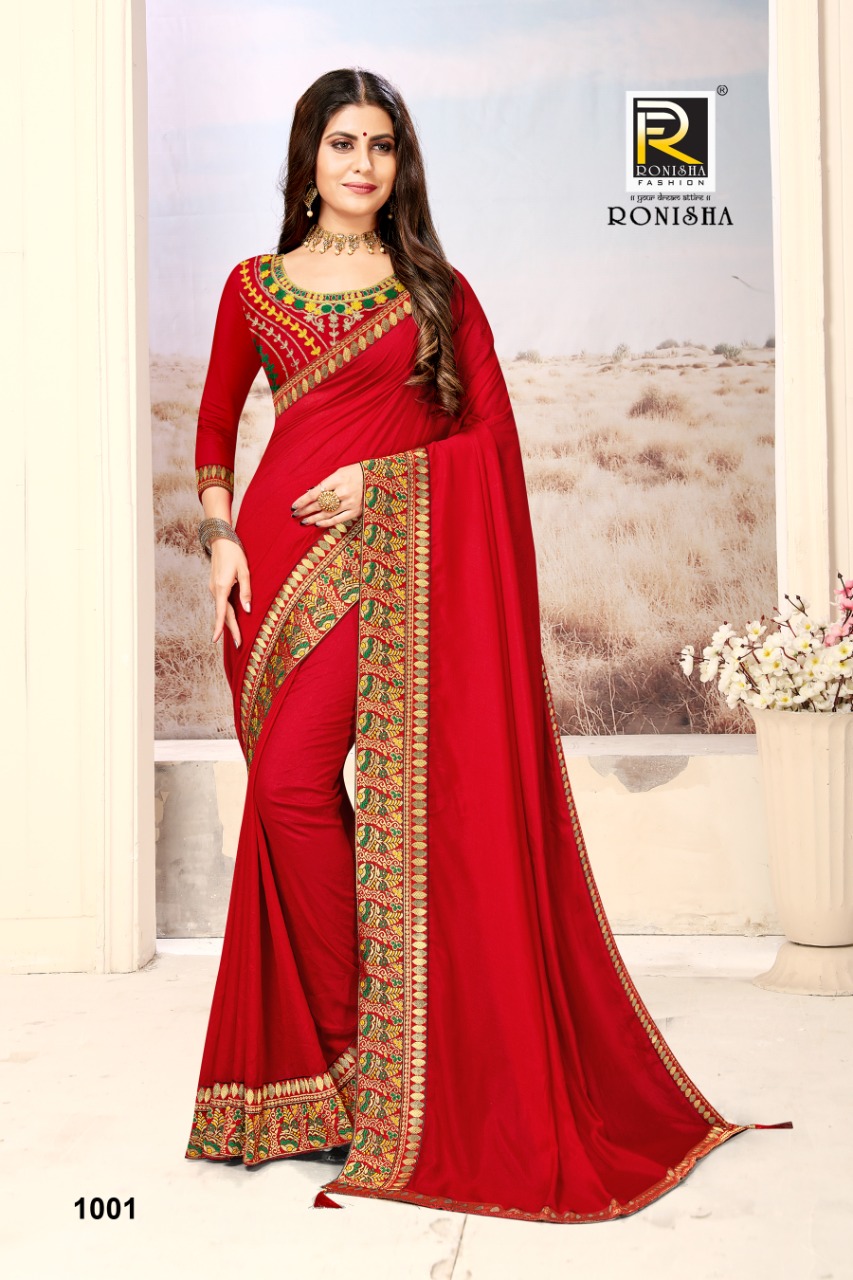 Ranjna Jain Tara Fancy Border Work Blouse Occasional Wear Saree Collction