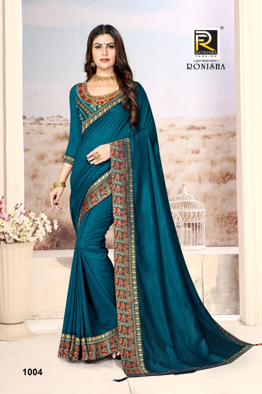 Ranjna Jain Tara Fancy Border Work Blouse Occasional Wear Saree Collction