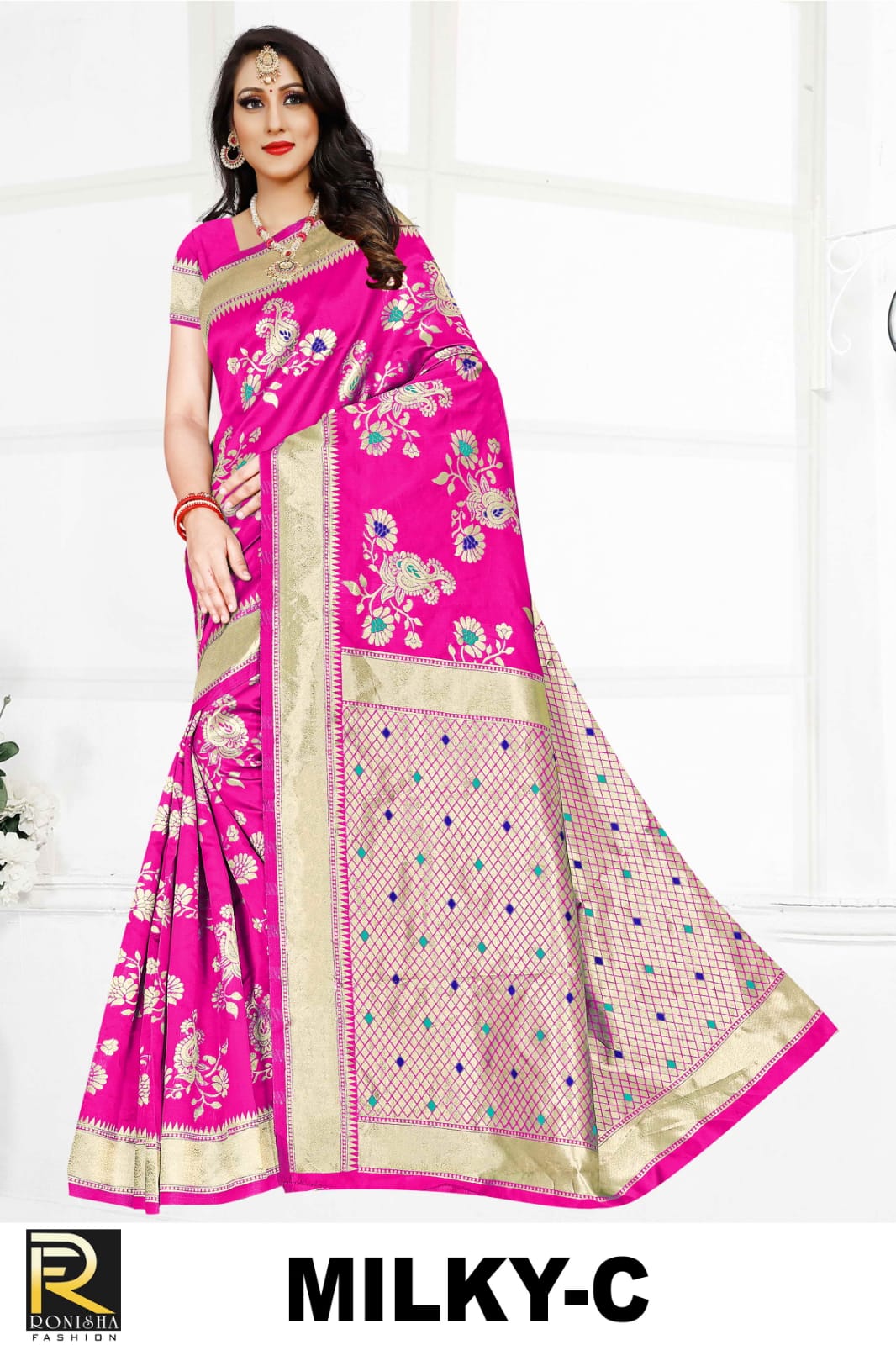 Ranjna Milky Casual Wear Silk Saree Collection Online Shop