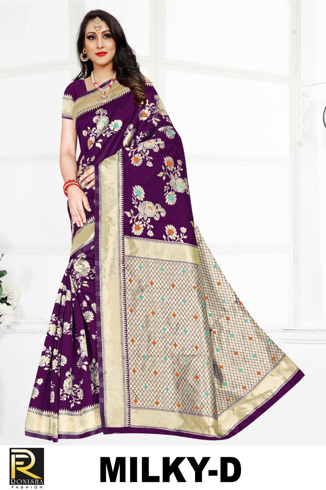 Ranjna Milky Casual Wear Silk Saree Collection Online Shop