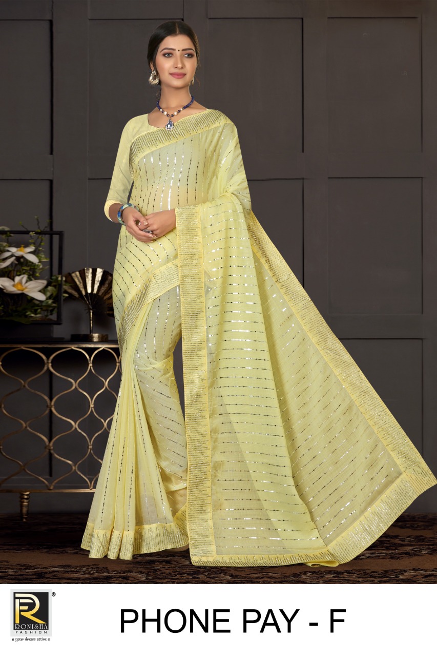 Ranjna Phone Pay Siroski Border Traditional Wear Saree Collction