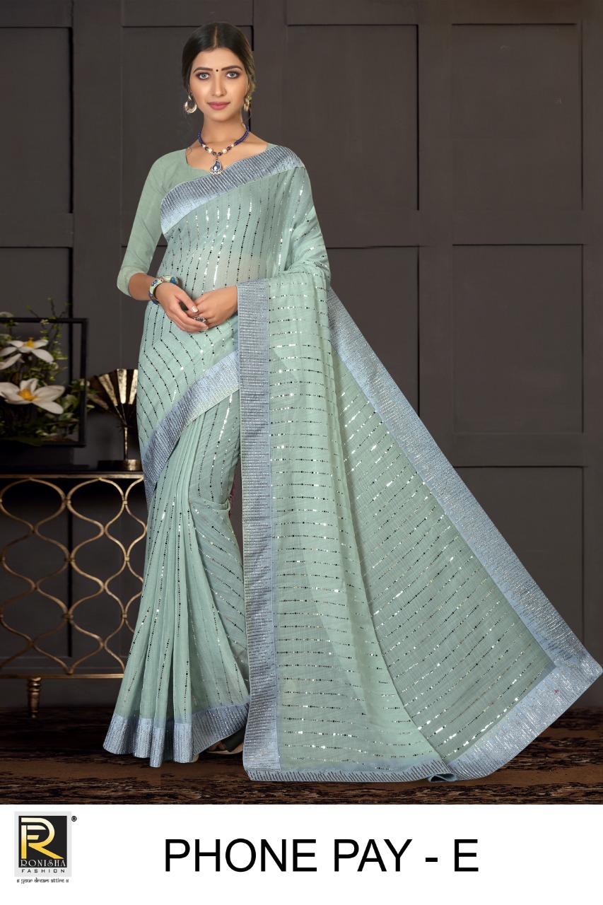 Ranjna Phone Pay Siroski Border Traditional Wear Saree Collction