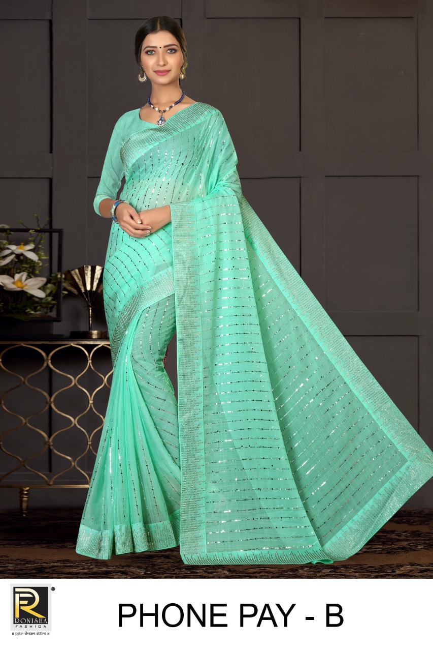 Ranjna Phone Pay Siroski Border Traditional Wear Saree Collction