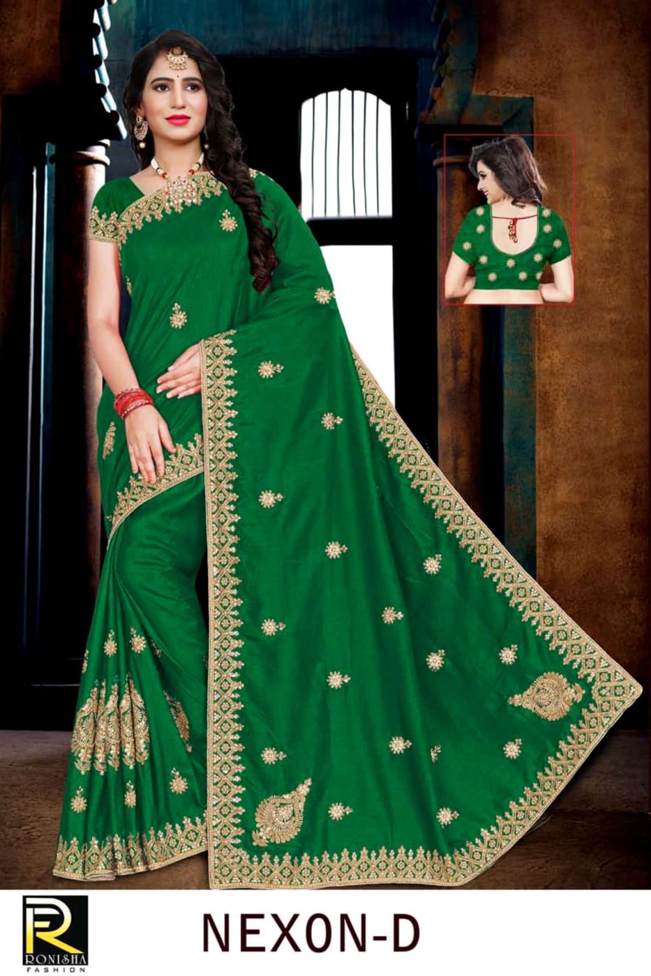 Ranjna Nexon Embroidery Jari Worked Heavy Diamond Wedding Saree Collecton