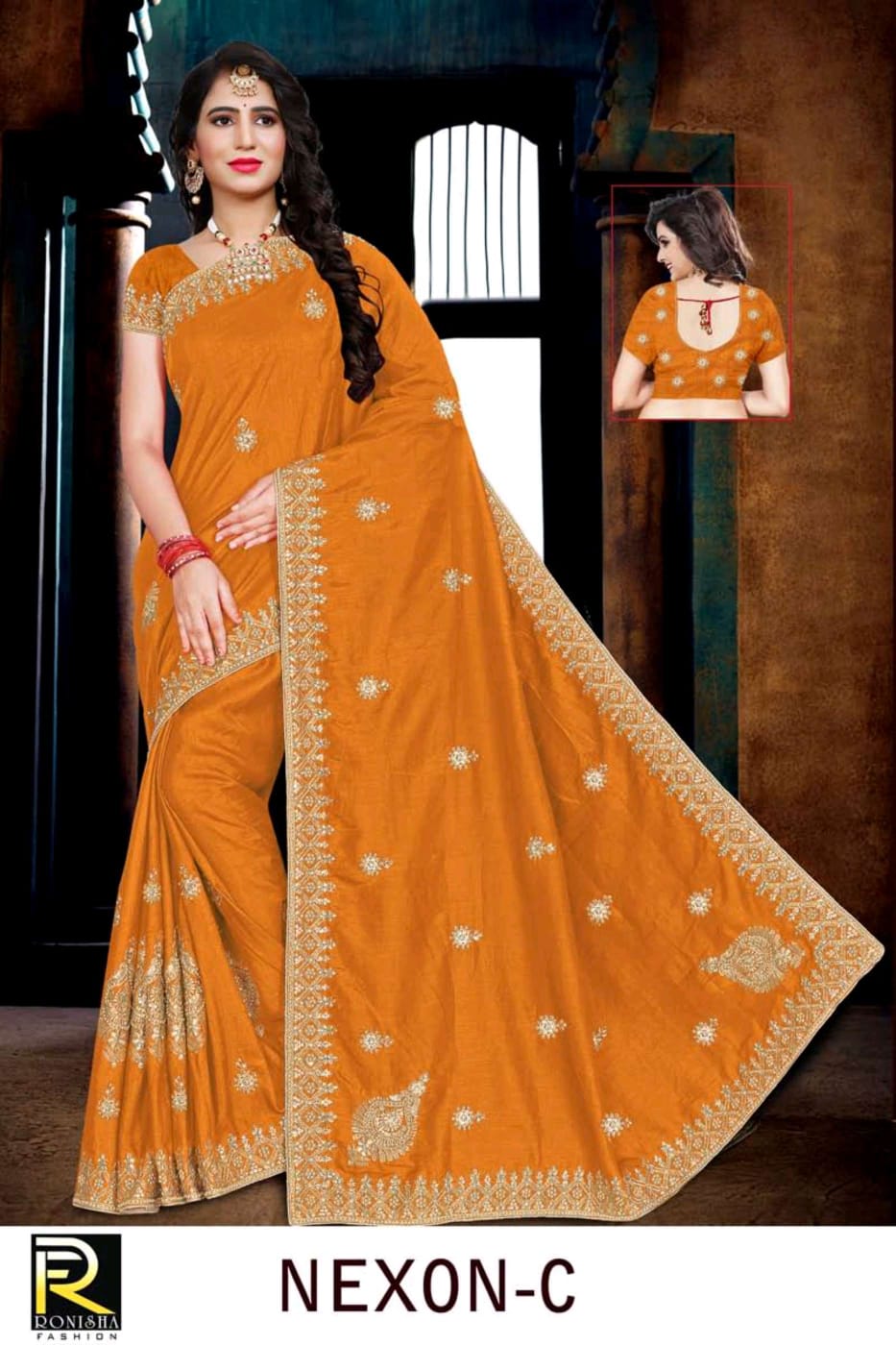 Ranjna Nexon Embroidery Jari Worked Heavy Diamond Wedding Saree Collecton