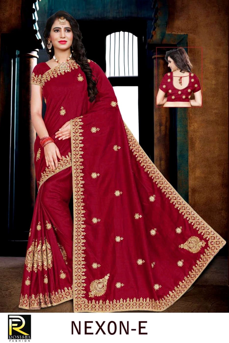 Ranjna Nexon Embroidery Jari Worked Heavy Diamond Wedding Saree Collecton