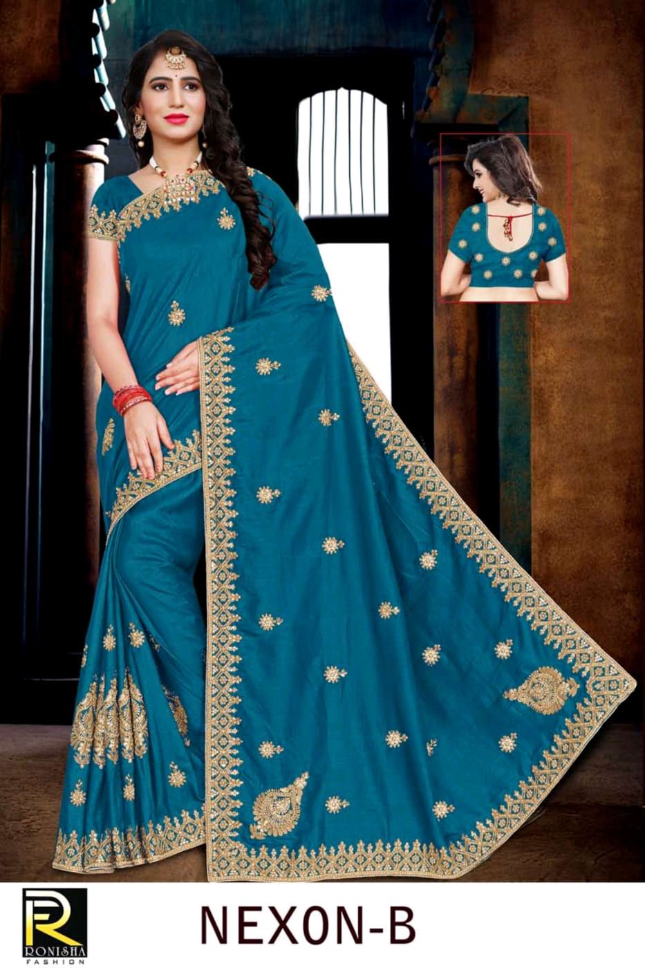 Ranjna Nexon Embroidery Jari Worked Heavy Diamond Wedding Saree Collecton