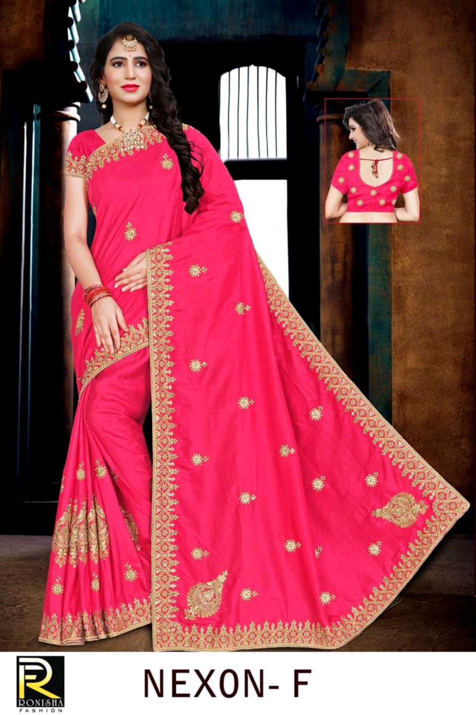 Ranjna Nexon Embroidery Jari Worked Heavy Diamond Wedding Saree Collecton