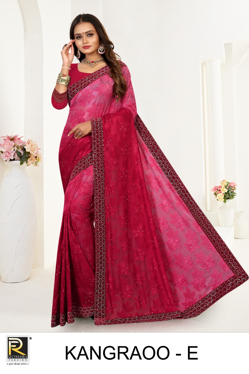 Ranjna Kangraoo Siroski Diamond Border Heavy Stone Designer Collection