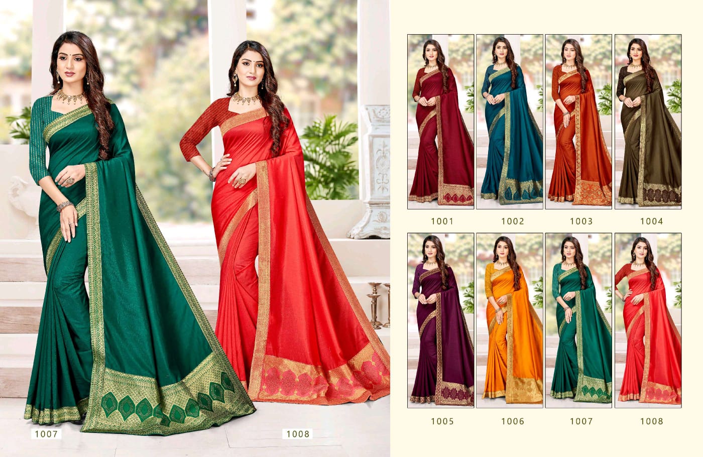 Ranjna Kalavati Fancy Border Box Pallu Siroski Diamond Exclusive Collection
