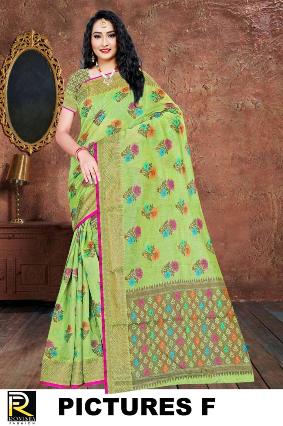 Ranjna Pictures Casual Wear Cotton Weaving Designer Saree Collecton